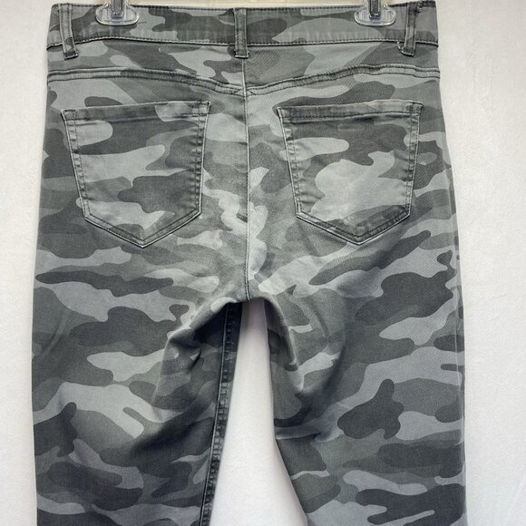 DEMOCRACY Ab Technology Camouflage Mid-Rise Skinny Pants Women Sz 6 Gray Stretch - Picture 10 of 16